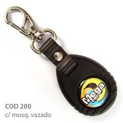 Chaveiro Emborrachado cod. 200  -  preto