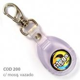 Chaveiro Emborrachado cod. 200  -  transparente