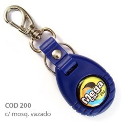 Chaveiro Emborrachado cod. 200  -  azul